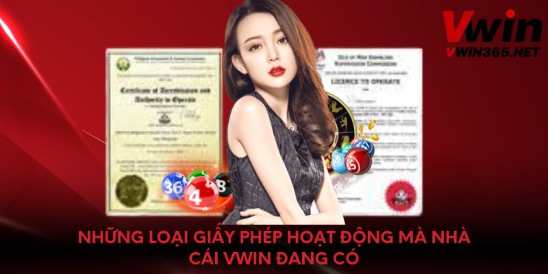 Những loại giấy phép hoạt động mà nhà cái Vwin đang có